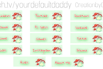 create custom twitch panels for your channel