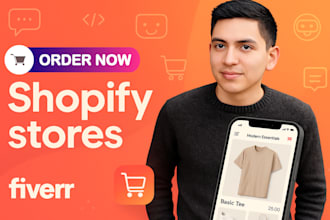 create a shopify store or dropshipping website