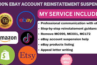 ebay reinstatement of suspended or restricted ebay account