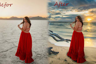 do high end photo retouching and professional skin editing