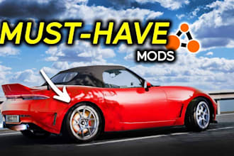 make custom mod and track for beamng, assetto corsa, iracing, sim games