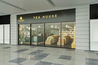supermarket 3d interior design, retail store, shop layout, shopping mall, mart
