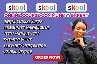 do skool coummunity setup skool community manager skool online course vonza ghl
