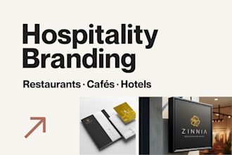 create a branding identity for your restaurant, bar, café, or hotel