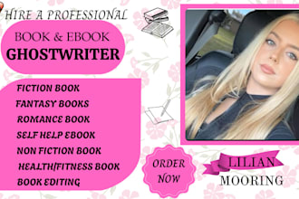 self help ebook writer fiction ebook ghostwriter nonfiction book writer romance