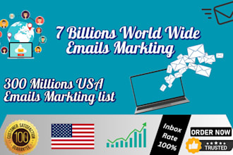 send 700 millions bulk email blast email marketing campaign to inbox or sms