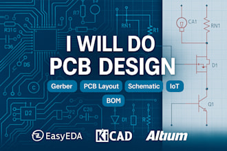 design professional pcb layout, schematic, circuit, boards and prototyping work