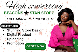 set up your beacon store, stan store, stan store marketing