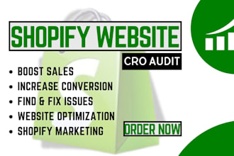 increase shopify sales with cro audit, shopify conversion rate optimization
