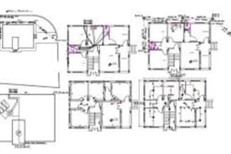 draw your architectural floor plan, plumbing electrical plans, mep hvac plan