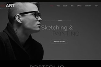 build squarespace artist website art gallery website photographer tattoo website