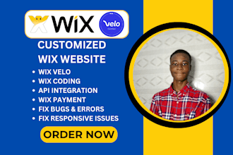 develop wix website add new custom wix features wix code wix velo, database api