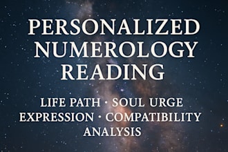 deliver detailed numerology, life path and soul urge