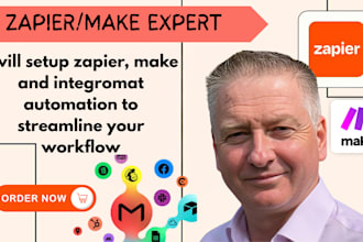 setup zapier, make and integromat automation to streamline your workflow