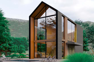 create sketchup 3d model and realistic architectural render