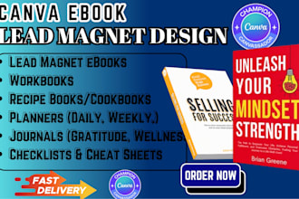design canva ebook, canva lead magnet design, workbook booklet design in canva
