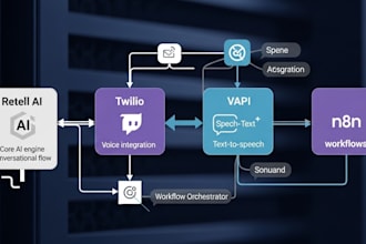 develop voice ai chatbots with retell ai, twilio, vapi and n8n workflows