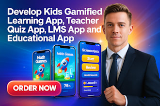 develop kids gamified learning app teacher quiz app lms app and educational app