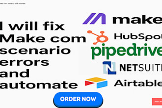 make com automation hubspot CRM pipedrive CRM netsuite typeform slack airtable