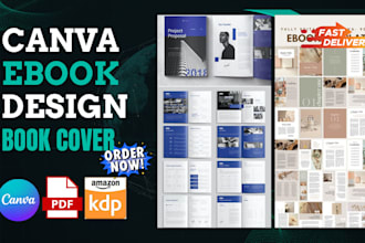 do canva ebook design,lead magent, workbook, ebook formatting, and layout design