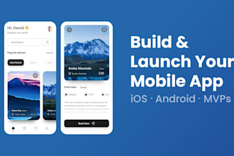 design, build, and launch your ios or android mobile app