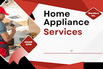 appliance repair website and landing page