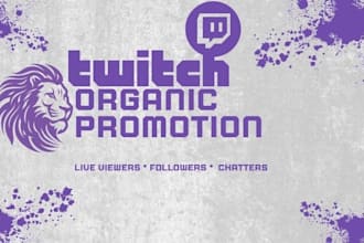 skyrocket your live stream with live viewers and active chatter twitch promotion