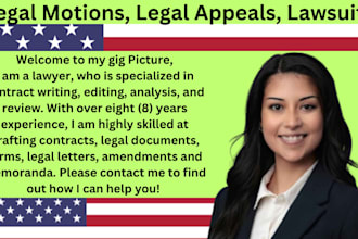 be your lawyer for all court documents, pleadings, appeals, motions, petitions