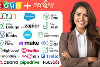 zoho CRM integration API integration zapier automation zoho flow zoho books odoo