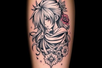 design a perfect anime or comic tattoo for you