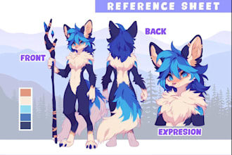draw furry nsf nsfw reference sheet furry art oc sheet 2d sprite character sheet