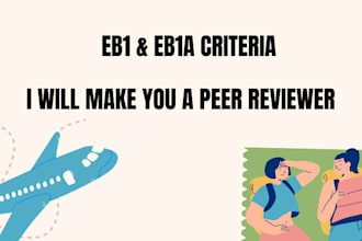 fulfill peer review and judging criteria for eb1, eb1a, petitions