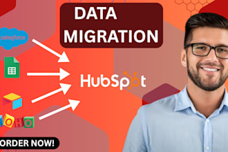 migrate contacts, deals, and emails to hubspot CRM