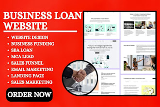generate business funding leads build sba loans website client portal management