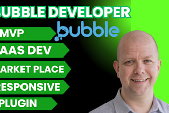build custom mvp, saas, CRM, web app or marketplace using bubble io fast