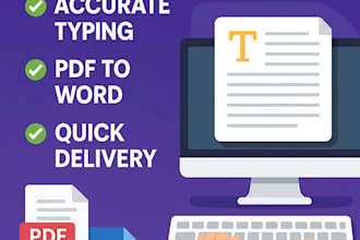 retype your scanned PDF, image, or handwritten documents into word or excel
