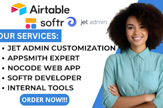 build nocode web app, softr, jetadmin, fliplet, portal, webapp