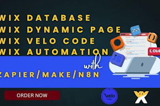 wix automation, wix dynamic page, wix database, wix cms, wix velo code, wix fix