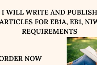 write and publish article in peer review journals for eb1, eb1a, niw criteria