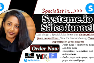 systeme io sales funnel, systeme io landing page, clickfunnels leads generation