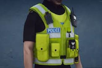 make fivem clothing eup mc kuttes biker vest police vest with ranks patches shoe
