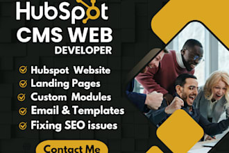 design and develop high converting hubspot cms websites and landing pages