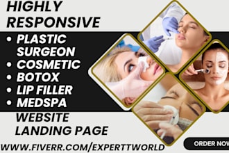 design plastic surgeons website botox lip filler medspa cosmetic surgery website