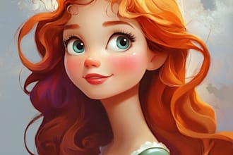draw disney children cartoon illustration