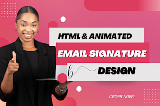 html email signature and animate signature for your email and outlook