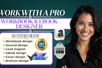 design unique medical ebook, workbook, brochure, lead magnet and journal for KDP