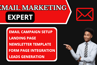 setup mailchimp email flows, campaign, and email marketing automation