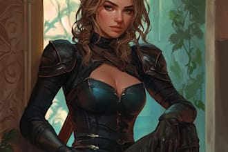 make a fantasy image for dnd for yor game oc and etc