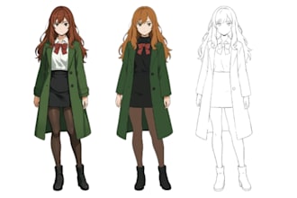 design anime character sprites for your visual novel  and pixel games