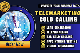 do b2b cold calling, telemarketing, virtual assistant, and lead generation